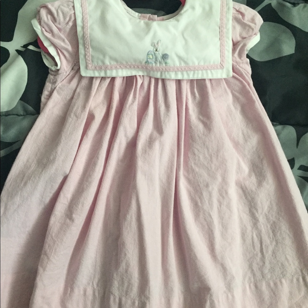 Adorable smocked bunny dress!